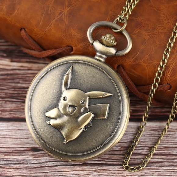 Pikachu Pokemon Pocket Watch NEW - Picture 6 of 6